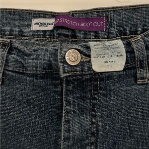 Women’s Retro “Anchor Blue” Dark Wash Denim Jeans (Juniors 11)